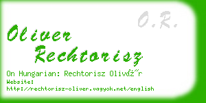 oliver rechtorisz business card